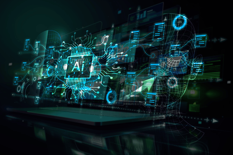 Plateforme de trading IA avec réseau neuronal et visualisation des données de marché